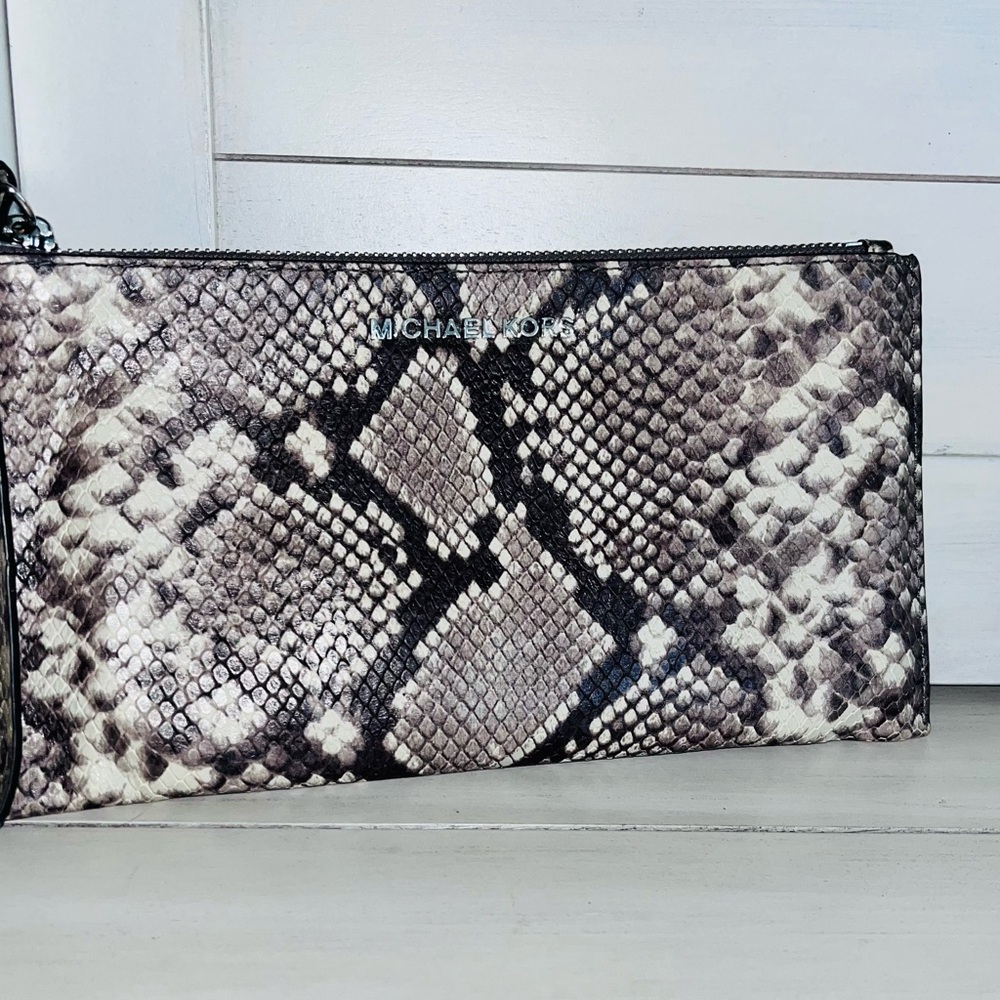 Michael Kors Snake Print Clutch